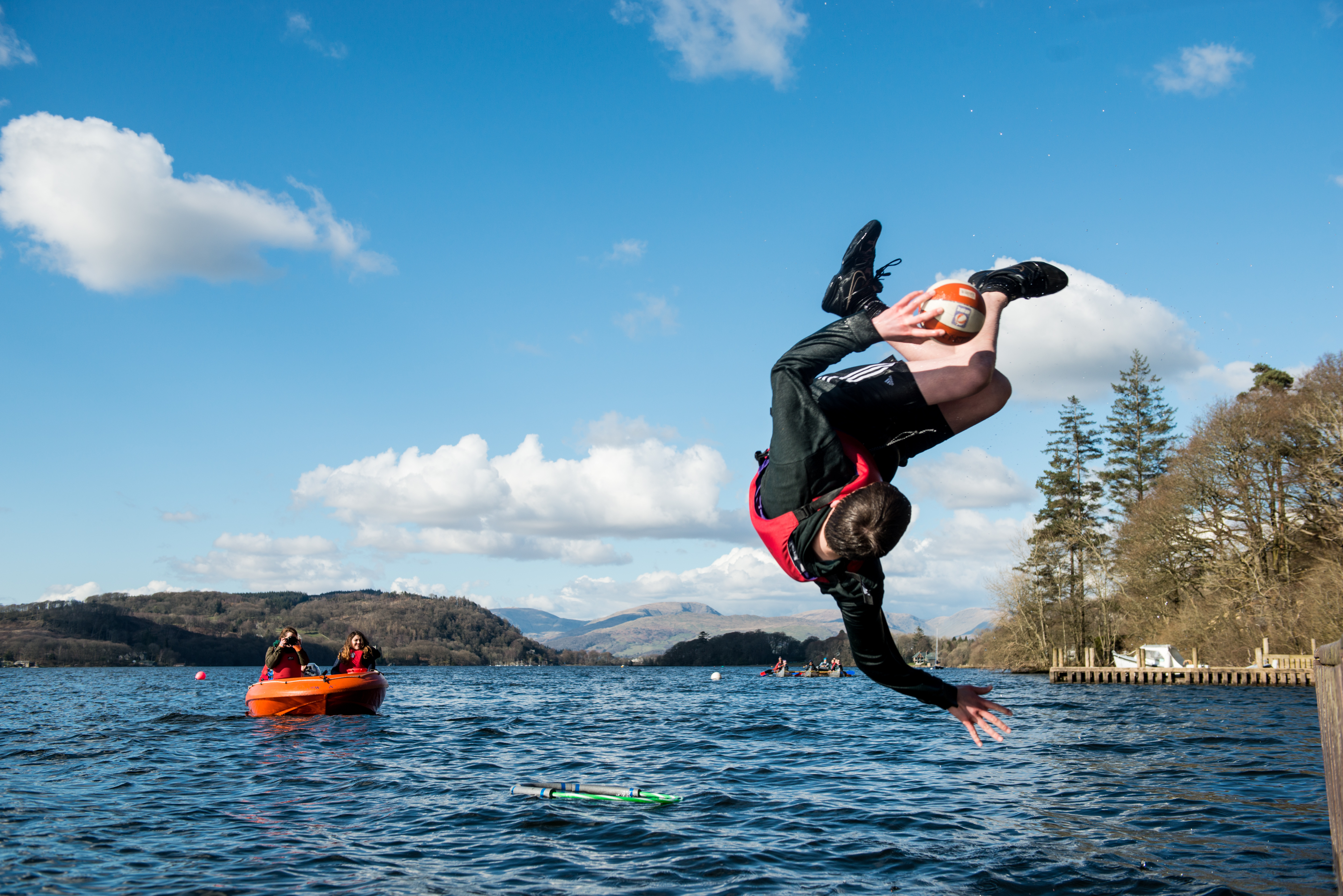 Scouts - Jumping into a lake